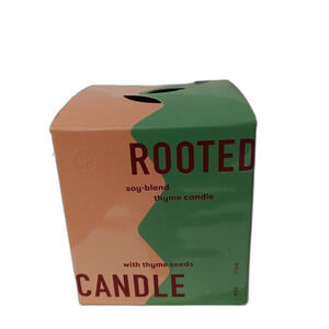 Rooted Soy Wax Candle,   THYME (6oz)